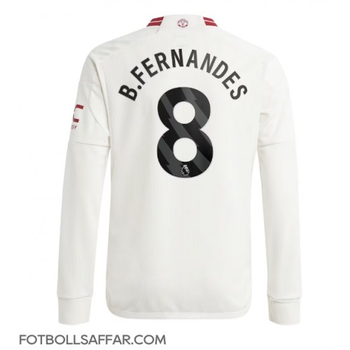 Manchester United Bruno Fernandes #8 Tredjeställ 2023-24 Långärmad